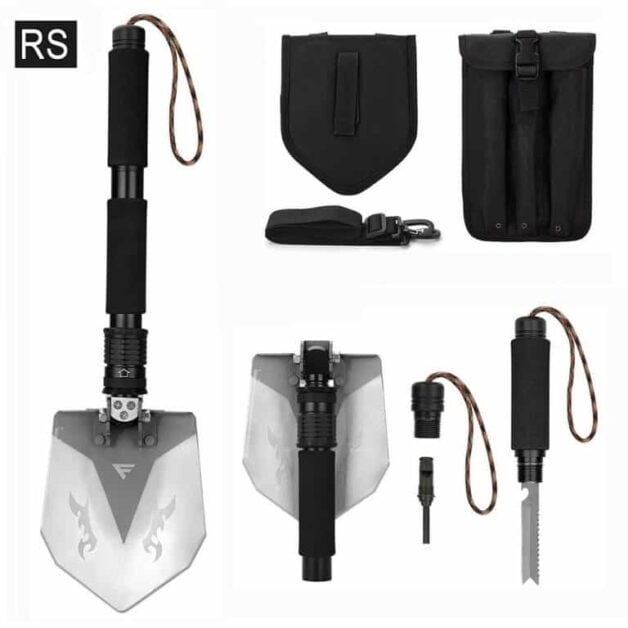 FiveJoy Military Folding Shovel Multitool RS