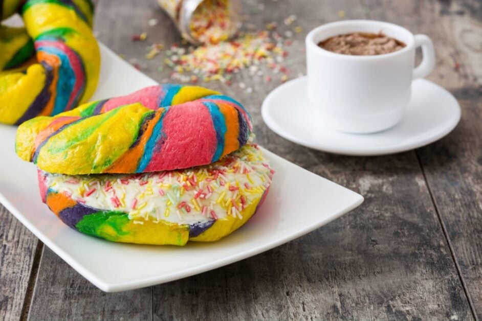 Rainbow Bagels