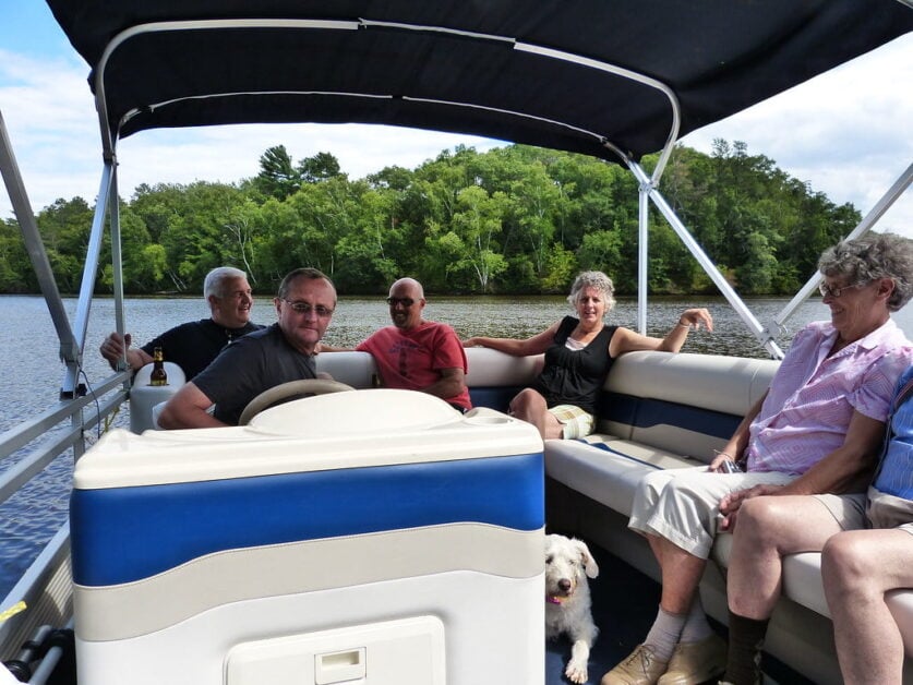 26. Pontoon Boat Cooler.