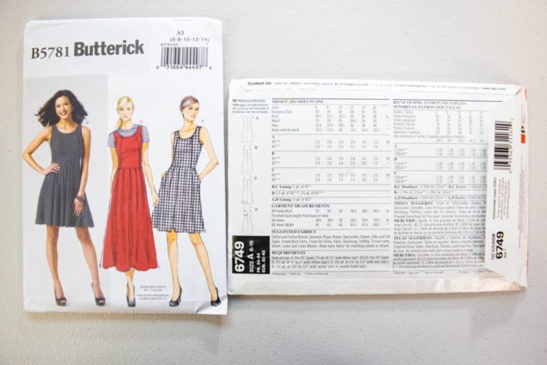 How to Read a Sewing Pattern Envelope