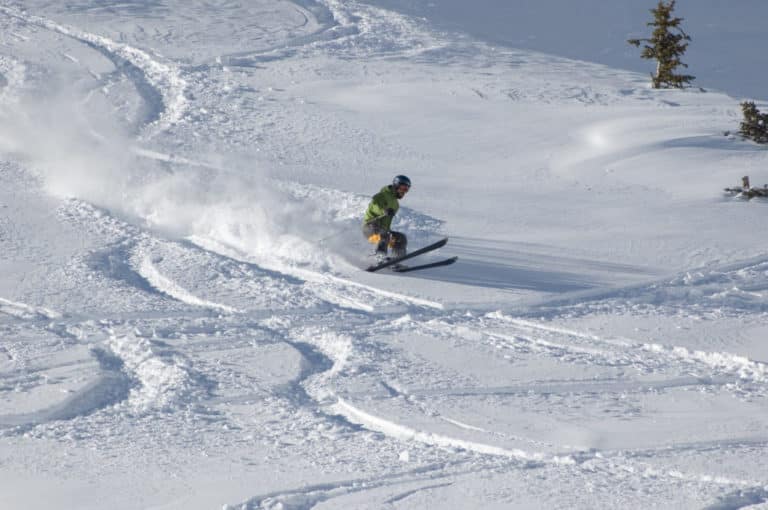 Skiing Without Poles 