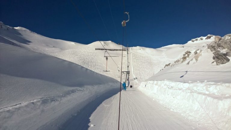 how to ride a t bar on skis