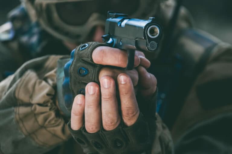 What are fingerless gloves for - shooting gloves in use