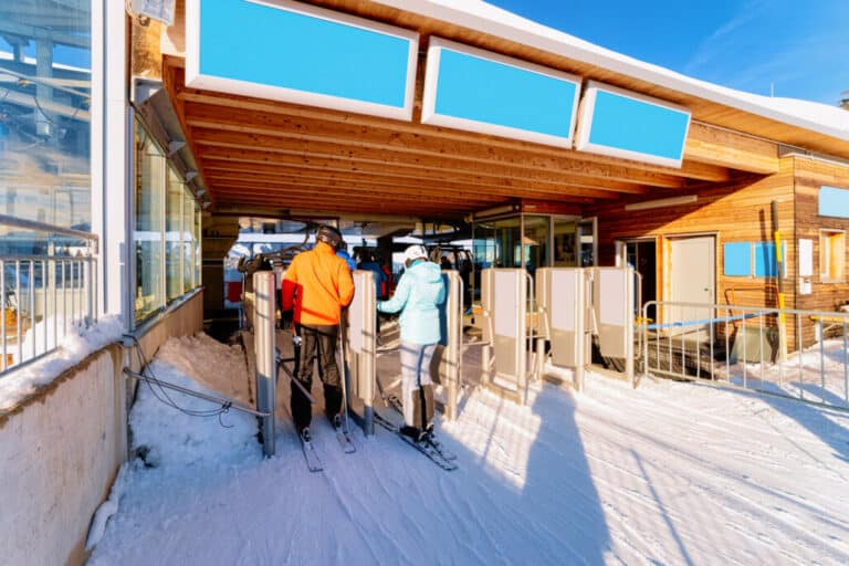 sneaking into a ski resort