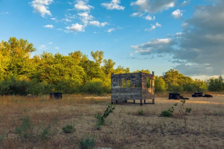 how big is a paintball field